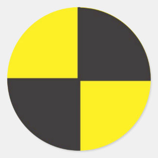 Pegatina Redonda maniquíes de prueba de choque, r&d