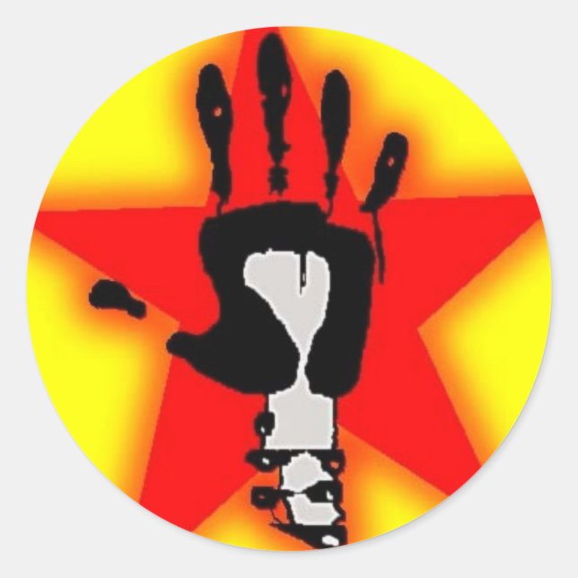 Pegatina Redonda manita (Anverso)