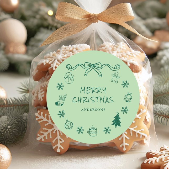 Pegatina Redonda Mano caprichosa atrajo a Navidades de Críticas (Subido por el creador)