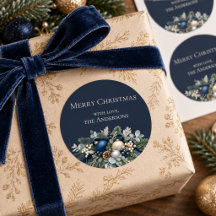 Manta de Navidad elegante Peace & Joy Midnight Nav