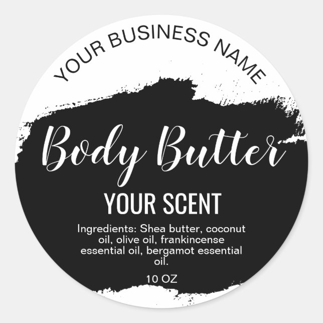 Pegatina Redonda manteca de cuerpo oro rubor rosa palo cuadrado clá (Anverso)