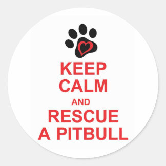 Pegatina Redonda Mantén la calma... y AMO