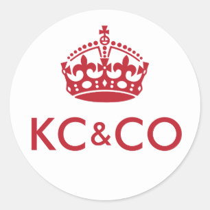 Pegatina Redonda MANTENER LA CALMA Y MANTENERSE EN MARCHA - Cambiar