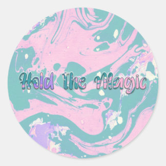 Pegatina Redonda Mantener la magia