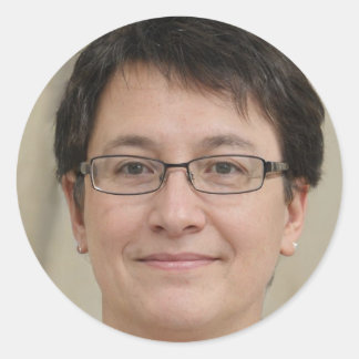 Pegatina Redonda Mantener positivo