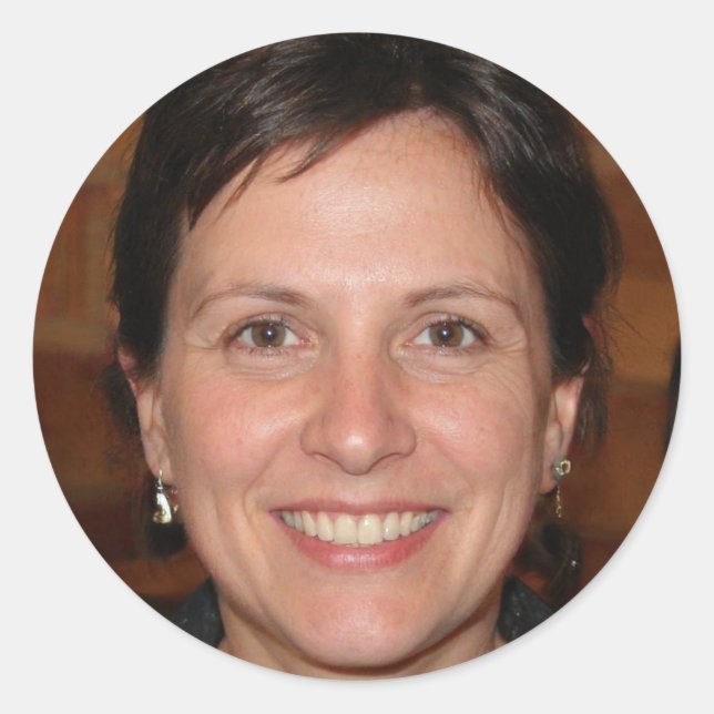 Pegatina Redonda Manténganse Fuertes, Sean Positivos (Anverso)