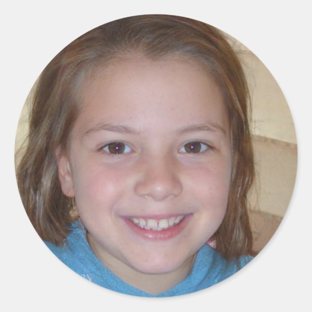 Pegatina Redonda Manténgase alerta y libre (Anverso)