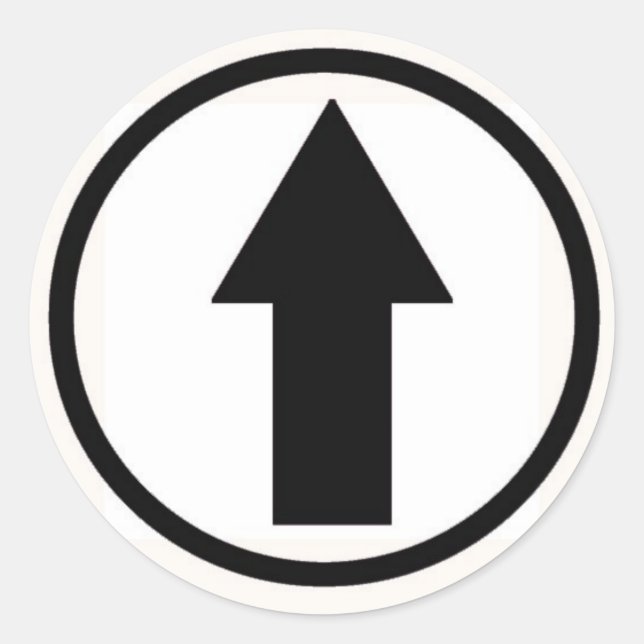 Pegatina Redonda Mantenlo a la influencia - Negro (Anverso)