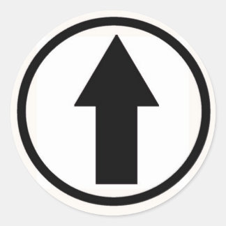 Pegatina Redonda Mantenlo a la influencia - Negro