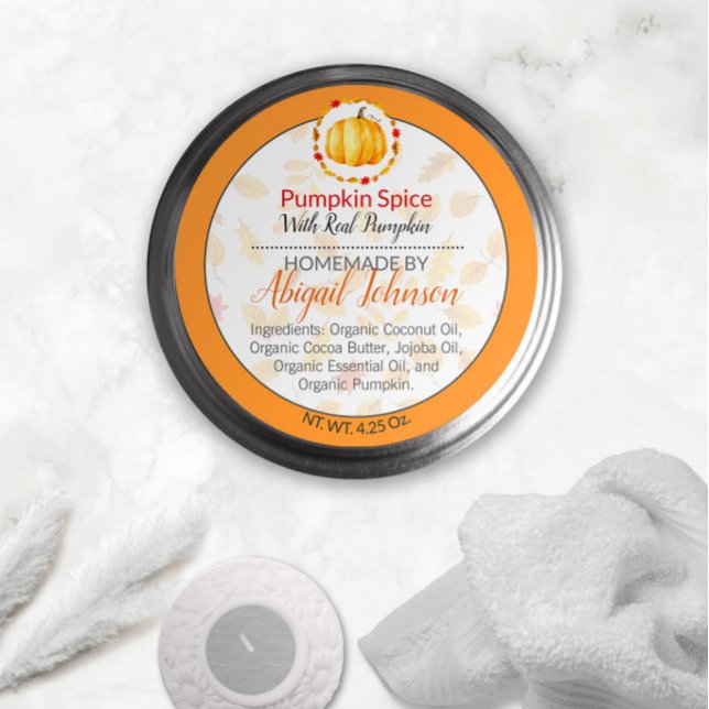 Pegatina Redonda Mantequilla corporal casera con especias de calaba (Subido por el creador)