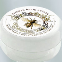 Mantequilla de madera de madera de cera de abeja d