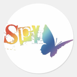 Pegatina Redonda mantequillaSPY.