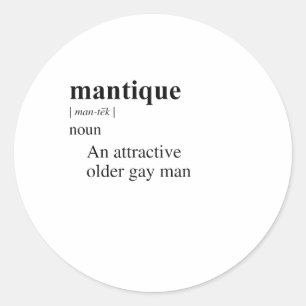 PEGATINA REDONDA MANTIQUE