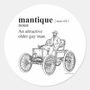 PEGATINA REDONDA MANTIQUE
