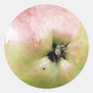 PEGATINA REDONDA MANZANA