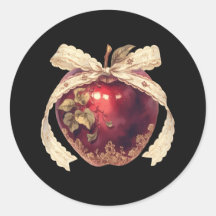 Manzana oscura de veneno gótico romance Halloween