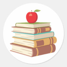 Manzanas rojas y libros