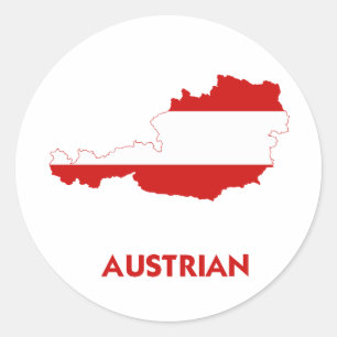 PEGATINA REDONDA MAPA AUSTRIANO