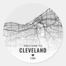 Mapa de Cleveland, Ohio | Bienvenida Boda