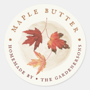 Pegatina Redonda Maple Butter