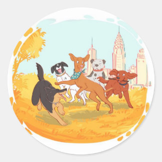 Pegatina Redonda Maple y sus amigos pegatinas