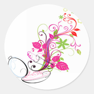 Pegatina Redonda maquillaje, J.E.M