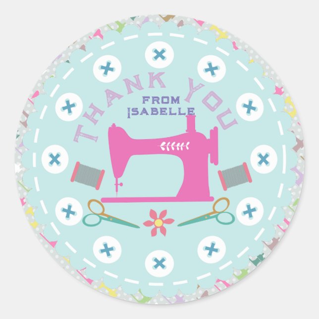 Pegatina Redonda Máquina de mascar amor (Anverso)