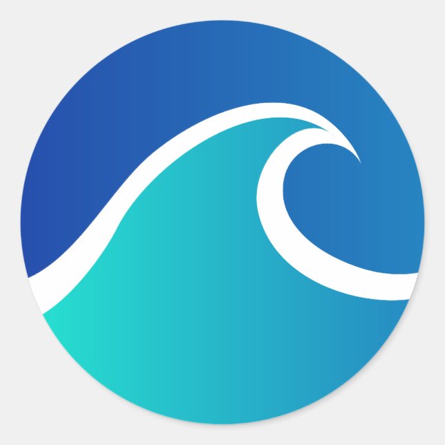 Pegatina Redonda Mar (Anverso)