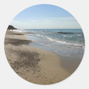 Pegatina Redonda Mar Mediterráneo, Israel