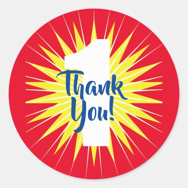 Pegatina Redonda Maravillosa superheroína Fiesta de cumpleaños, niñ (Anverso)