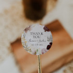 Pegatina Redonda Marble floral de Rubor moderno gracias a favor de<br><div class="desc">Este moderno mármol floral de color ruidoso gracias a la boda favorece al pegatina redondo clásico perfecto para su elegante rosa de oro de lujo boho, verde sabio, boda rosa rubor. El diseño presenta un marco de Relieve metalizado dorado o un ramo con una melocotón rústico de color rojo, una...</div>