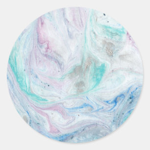 Pegatina Redonda Marble I