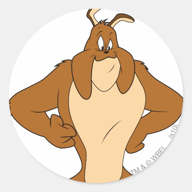 Pegatina Redonda Marc Antony Happy (Anverso)