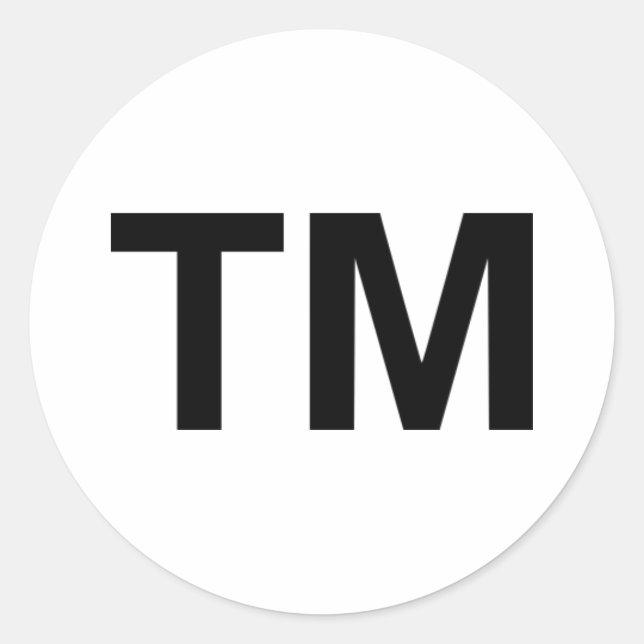 Pegatina Redonda Marca comercial (Anverso)