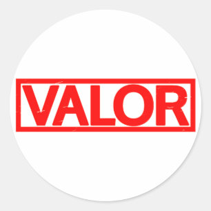 Pegatina Redonda Marca de valor