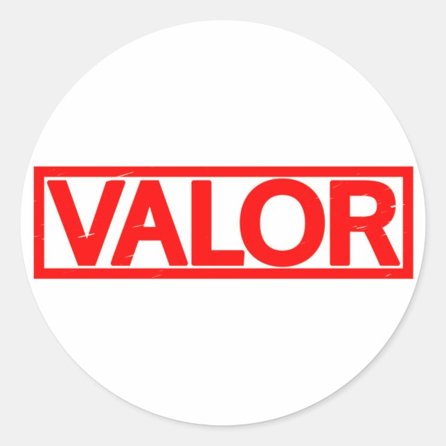 Pegatina Redonda Marca de valor (Anverso)