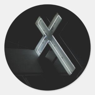 Pegatina Redonda marca el punto