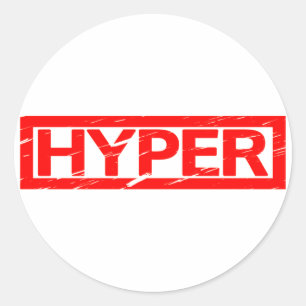 Pegatina Redonda Marca Hyper