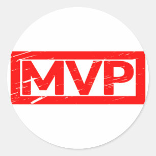 Pegatina Redonda Marca MVP