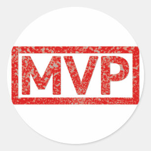 Pegatina Redonda Marca MVP