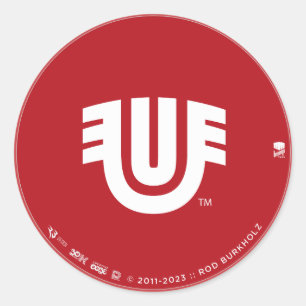 Pegatina Redonda Marca tribal Ue indígena