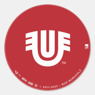 Pegatina Redonda Marca tribal Ue indígena