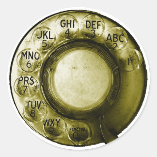 Pegatina Redonda Marcador de teléfono