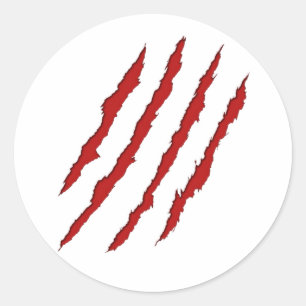 Pegatina Redonda Marcas de la ley