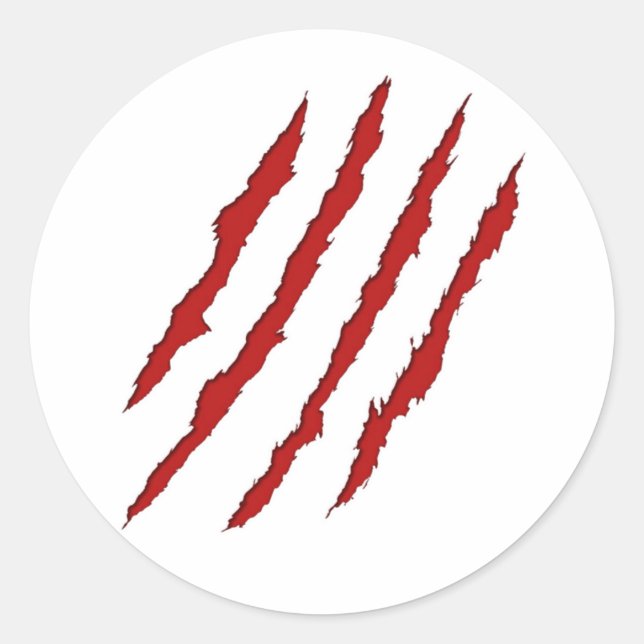 Pegatina Redonda Marcas de la ley (Anverso)