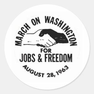 Pegatina Redonda Marcha en Washington 1963