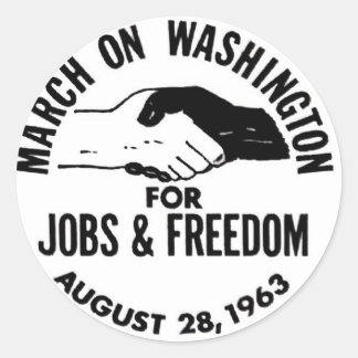 Pegatina Redonda Marcha en Washington 1963