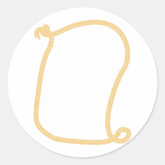 Pegatina Redonda Marco de raya occidental (Anverso)