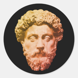 Pegatina Redonda Marcus Aurelio