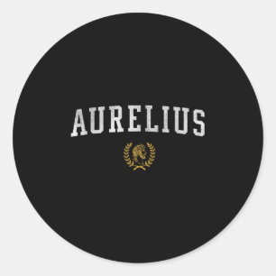 Pegatina Redonda Marcus Aurelius - Meditaciones Fan Sports Look Shi